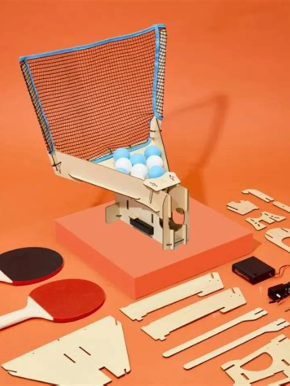 KiwiCo Table Tennis Robot Eureka Crate build kit. Recommended ages 14+